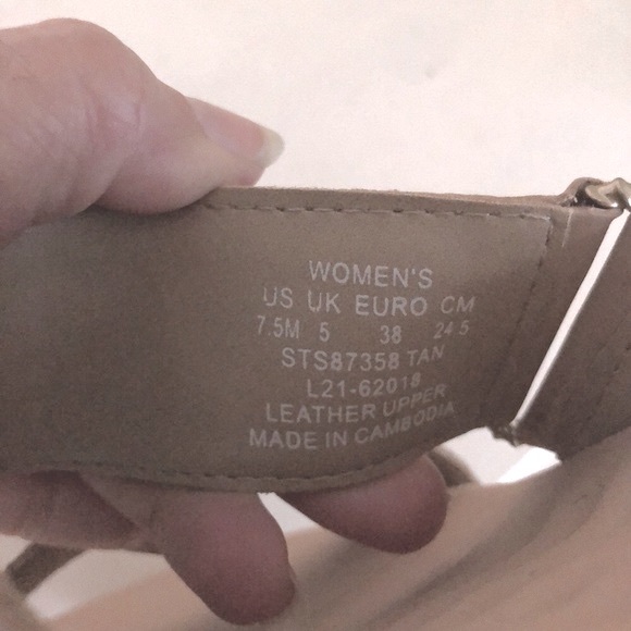 Sperry Waveside Sandal Metallic Plushwave Leather Size 7.5 Upper Strappy - Picture 4 of 8